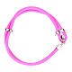 Bracciale Agios cordino nautico tau rosa argento 925  s3