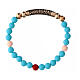Bracciale pietre turchesi rosé brunito Benedictus argento 925 s2