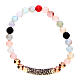 Pulseira pedras brancas Benedictus prata 925 rosê brunida s2