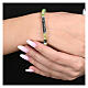 Bracciale Agios pietre verdi rodio brunito argento 925 s2