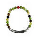 Bracciale Agios pietre verdi rodio brunito argento 925 s3