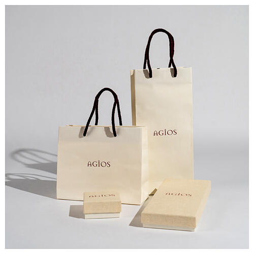 Agios bracelet with purple stones and burnished rhodium-plated 925 silver 4