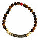 Agios bracelet with brown stones and burnished gold plated 925 silver s2