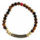 Agios bracelet brown stones gold plated burnished finish 925 silver s2