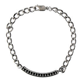 Chain bracelet with plaque, Agios, 925 silver