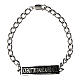 Bracciale catena con targa Agios argento 925  s1