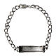 Bracciale catena con targa Agios argento 925  s3