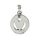 Wisiorek od Benedictus, moneta Serce, śr. 19 mm, srebro 925 rodowane oksydowane s3