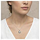 Heart coin pendant 19mm Benedictus rhodium burnished 925 silver s2
