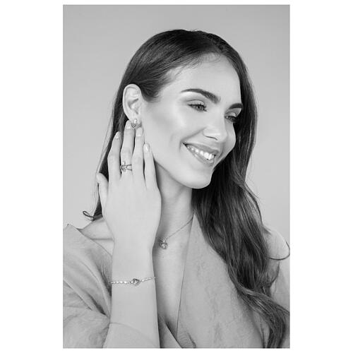 Sacrum ring, Agios, rhodium-plated 925 silver and rhinestones 6