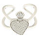 Sacrum ring, Agios, rhodium-plated 925 silver and rhinestones s3