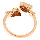 Sacrum Cor ring, Agios, rosé 925 silver and white rhinestones s5
