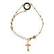 Benedictus beatitudem bracelet in burnished gold and 925 silver s1