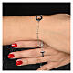 Agios beatitudinem rosary bracelet burnished rhodium 925 silver s2