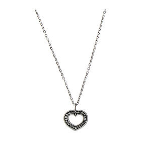 Collana cuore Agios argento 925 rodiato speranza 