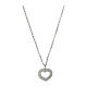 Collana cuore Agios argento 925 rodiato speranza  s3