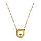Collana Agios beatitudinem argento 925 placcato oro brunito  s2