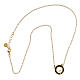 Collana Agios beatitudinem argento 925 placcato oro brunito  s3