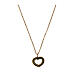 Speranza Necklace by Agios with cut-out heart, gold plated 925 silve s1