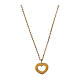 Speranza Necklace by Agios with cut-out heart, gold plated 925 silve s2