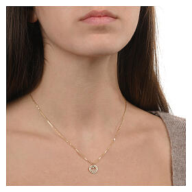 Collana Agios placcata oro argento 925 cuore speranza