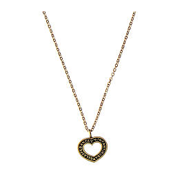 Agios heart hope necklace gold plated 925 silver