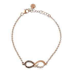Agios rose infinitum bracelet in burnished 925 silver
