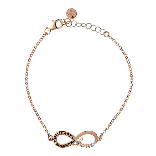 Agios rose infinitum bracelet in burnished 925 silver 1