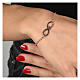 Agios rose infinitum bracelet in burnished 925 silver s2