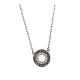 Speranza necklace by Agios, round cut-out medal with rhinestones, 925 silver s1