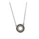 Rhodium necklace Agios zircons hope 925 silver s1