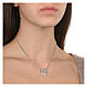 Rhodium necklace Agios zircons hope 925 silver s2