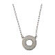 Rhodium necklace Agios zircons hope 925 silver s3