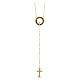 Rosario beatitudinem placado oro bruñido Benedictus plata 925 s1