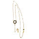 Rosario beatitudinem placado oro bruñido Benedictus plata 925 s4
