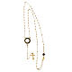 Burnished gold plated beatitude rosary Agios 925 silver s3
