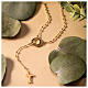 Burnished gold plated beatitude rosary Agios 925 silver s5
