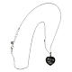 Mater Agios necklace, 0.07 in heart, burnished rhodium-plated 925 silver s3