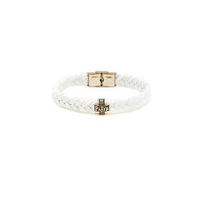 Bracciale in fibra dorato brunito Agios argento 925 bianco 