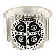 Saint Benedict ring 925 silver rhodium Agios s2