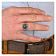 Saint Benedict ring 925 silver rhodium Agios s2