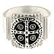 Saint Benedict ring 925 silver rhodium Agios s3