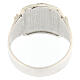 Saint Benedict ring 925 silver rhodium Agios s5