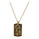 Pater Agios necklace, burnished gold plated 925 silver s1