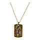 Collier Benedictus Pater argent 925 doré bruni s1