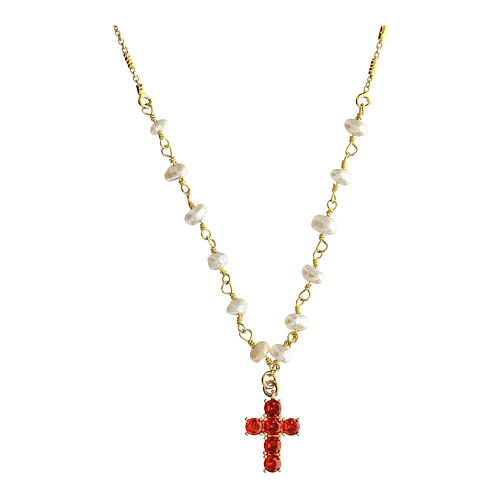 Collana Lumae Patronus zirconi rossi Agios Gioielli argento 925 1