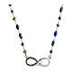 Collier Color Infinitum Agios vert bleu argent 925 s1