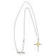 Cross necklace Illumina bicolor silver Agios zircons s3