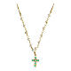 Collar Lumae Patronus piedras verdes plata dorada perlas Agios s3