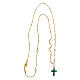 Collana Lumae Patronus pietre verdi argento dorato perle Agios s5